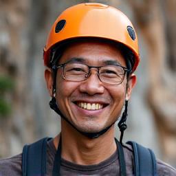 Portrait of Jason Cruz, Lead Climbing Instructor