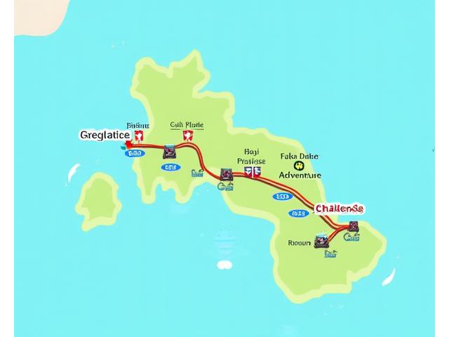 Mapa ng Cebu na may overlaid adventure routes at booking interface