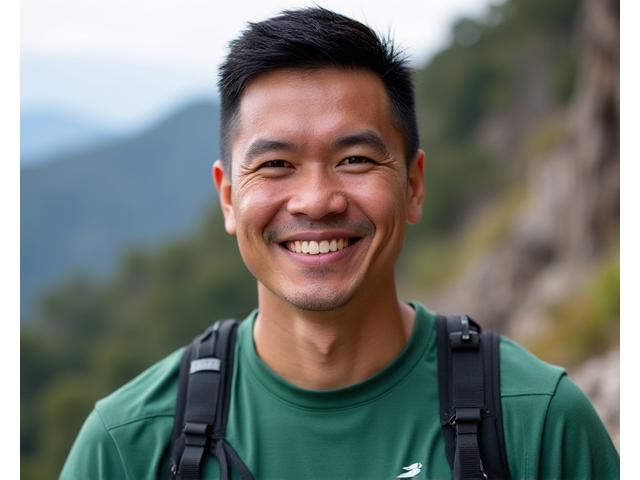 Coach Miguel Ramirez, a certified extreme sports instructor, smiling confidently.
