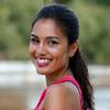 Maria Santos, proud Dagat Run alumnus, smiling after completing a major challenge.